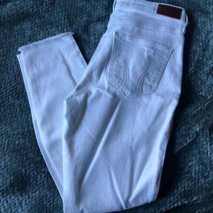 hollister white cropped jeans 3R